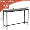 SUGIFT 40" Console Table Modern Entryway Table with Durable Metal Frame - 3 of 4