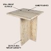 JONATHAN Y Cecil 18.5" Contemporary Natural Marble Handmade T-Shaped End Table - 4 of 4