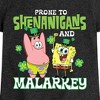 Girls' - SpongeBob Squarepants - Prone To Shenanigans And Malarkey Fitted Short Sleeve Graphic T-Shirt - 2 of 4