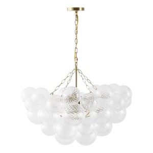 Betty Glass Bubbles Chandelier - CTL1090 - Brass/Clear - Safavieh - 1 of 4