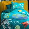 Sussexhome Youth Collection Duvet Cover Set | Yellow, Queen Size Duvet Cover, 1 Duvet Cover, 1 Fitted Sheet and 2 Pillowcases - 2 of 4
