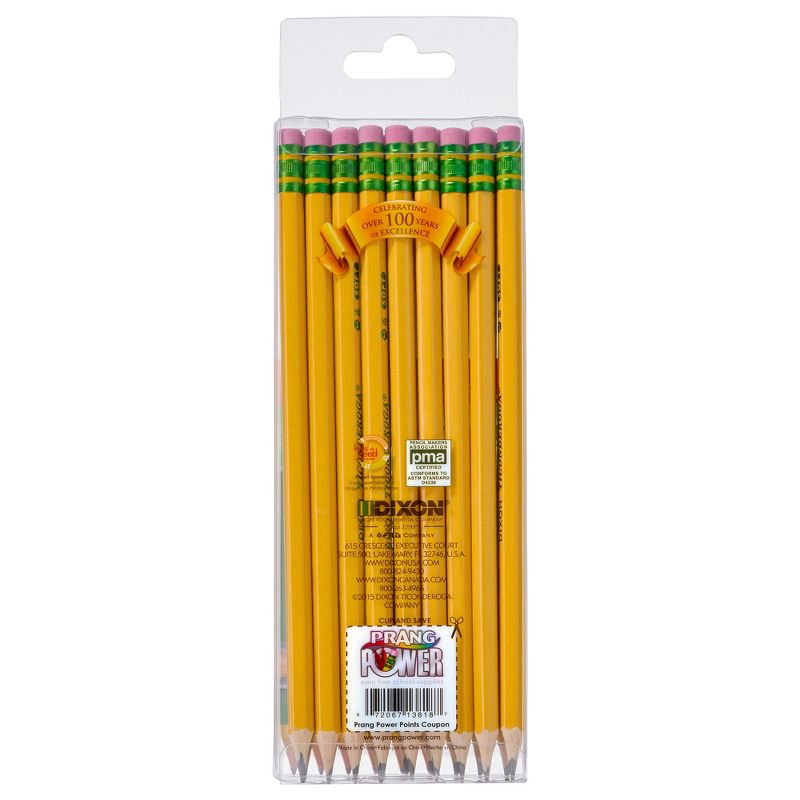 Ticonderoga® Pencils, #2 Soft, Yellow, Presharpened, 18 Per Pack, 2 Packs, 2 of 6