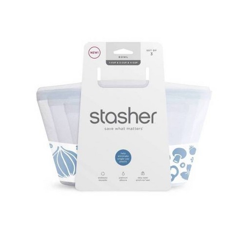 Stasher Reusable Food Storage Bowl - 2 Cup - Clear : Target