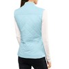 Allegra K Women's Stand Collar Lightweight Gilet Quilted Zip Vest - 3 of 4