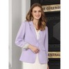 INSPIRE CHIC Women's Business Casual Lapel Collar 3/4 Sleeve with Pockets Suit Blazer - 2 of 4