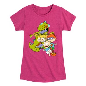 Girls' - Rugrats - Selfie Fitted Short Sleeve Graphic T-Shirt - 1 of 4