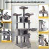 Cat Tree Tower For Indoor Cats, Multi-Level Cat Tree Tower With Top Perch Ladders, Cat Condo With Hammocks Scratching Post For Kittens - 3 of 4