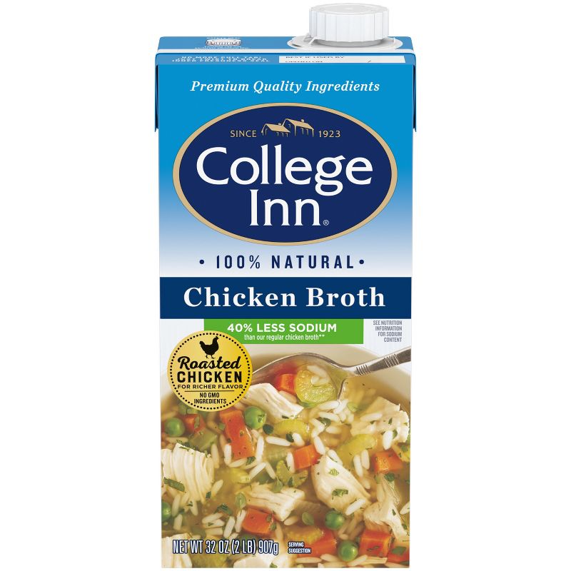 College Inn Gluten Free Low Sodium Chicken Broth - 32oz, 1 of 8
