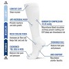 Memoi Unisex Classic Athletic Cushion Sole Knee High Cotton Blend 15-20mmHg Graduated Compression Socks - 3 of 4