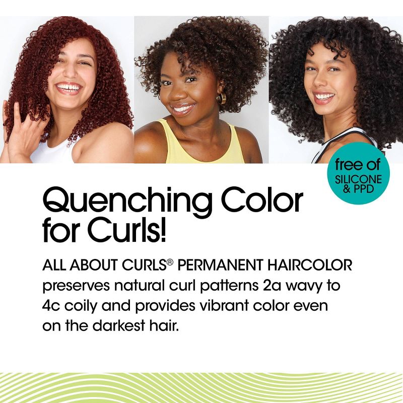 All About Curls 20-Volume 6% Color Developer Permanent Hair Color - 4 fl oz, 3 of 8