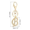 Unique Bargains Chic Stylish Zinc Alloy Gold Tone Initial Letter Keychain - 2 of 4