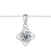 Guili 1ctw Elegant Four-Pointed Orbital Star Pendant Layering Necklace with Lab-Created Moissanite – Unique and Sparkling Design - 3 of 3