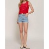 Women's Wo's Cotton Crochet Crop Tank Top - Active Basic - 4 of 4