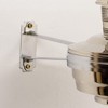 Aladdin Wall Oil Lamp with Wall Bracket, Indoor Emergency Fuel Lighting for Wall, Shelf, Table or Hanging, Chrome or Brass Finish - 4 of 4