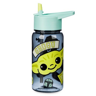 Star Wars 18oz Plastic Grogu Flip Straw Water Bottle - Disney store