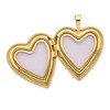 Black Bow Jewelry 14k Yellow Gold 20mm Polished Heart Locket - 4 of 4