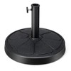 Aghana Digitals 31LBS Heavy-Duty Outdoor Umbrella Base, 18" Round Resin & Metal Stand for 9ft - 3 of 4