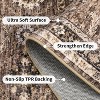 9x12 Rust Large Washable Area Rug, Vintage Oriental Floral Carpet, Ultra-Thin Soft Low Pile Non-Slip Non-Shedding Floor Cover for Bedroom, Office - 3 of 4