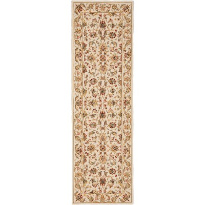 Safavieh Chelsea Collection HK250C Hand-Hooked Ivory and Rose Premium Wool Round Area Rug (8' Diameter