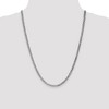 Black Bow Jewelry 3.9mm 14k White Gold Beveled Solid Curb Chain Necklace - 2 of 4