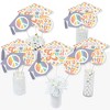 Big Dot of Happiness Groovy Grad - Hippie Graduation Party Centerpiece Sticks - Table Toppers - Set of 15 - image 3 of 4