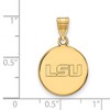 Black Bow Jewelry 14k Yellow Gold Louisiana State Fighting Tigers NCAA Medium Pendant - 2 of 3