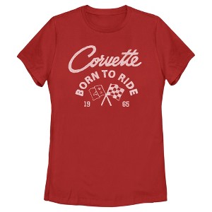 Women's General Motors Corvette Born to Ride T-Shirt - 1 of 4