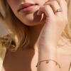EVRY JEWELS WATERPROOF Gold or Silver Plated Dainty Crystal Drop Bracelet - 2 of 2