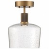Access Lighting Port Nine 1 - Light Flush Mount in  Antique Brushed Brass - 2 of 4