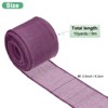 Unique Bargains Burlap Wired Edge Durable Thick Fabric Ribbons for DIY Crafts 1 Pc - 3 of 4
