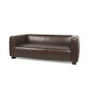 Sapphtopaz Modern PU Leather Sofa Couch Upholstered 3-Seater Sofa with Extra Deep Seat & Wood Legs,Comfy Couches for Living Room,Apartment - 2 of 4