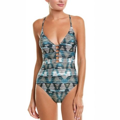 Women's RE-FRESH V-PLUNGE CROSS BACK ONE PIECE - La Blanca
