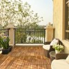 Tangkula 27PCS 12"x12" Patio Interlocking Tiles Acacia Slat Wood Garden Outdoor &Indoor - 2 of 4