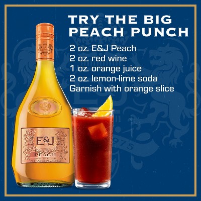 E&J Flavored Peach Brandy - 750ml Bottle