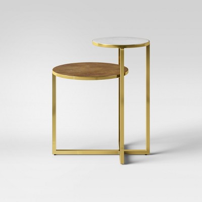 target white accent table