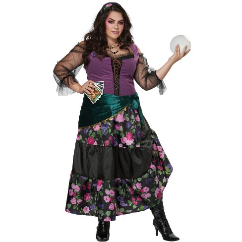 Plus Size Gypsy Costume, Plus Size Street Performer Costume