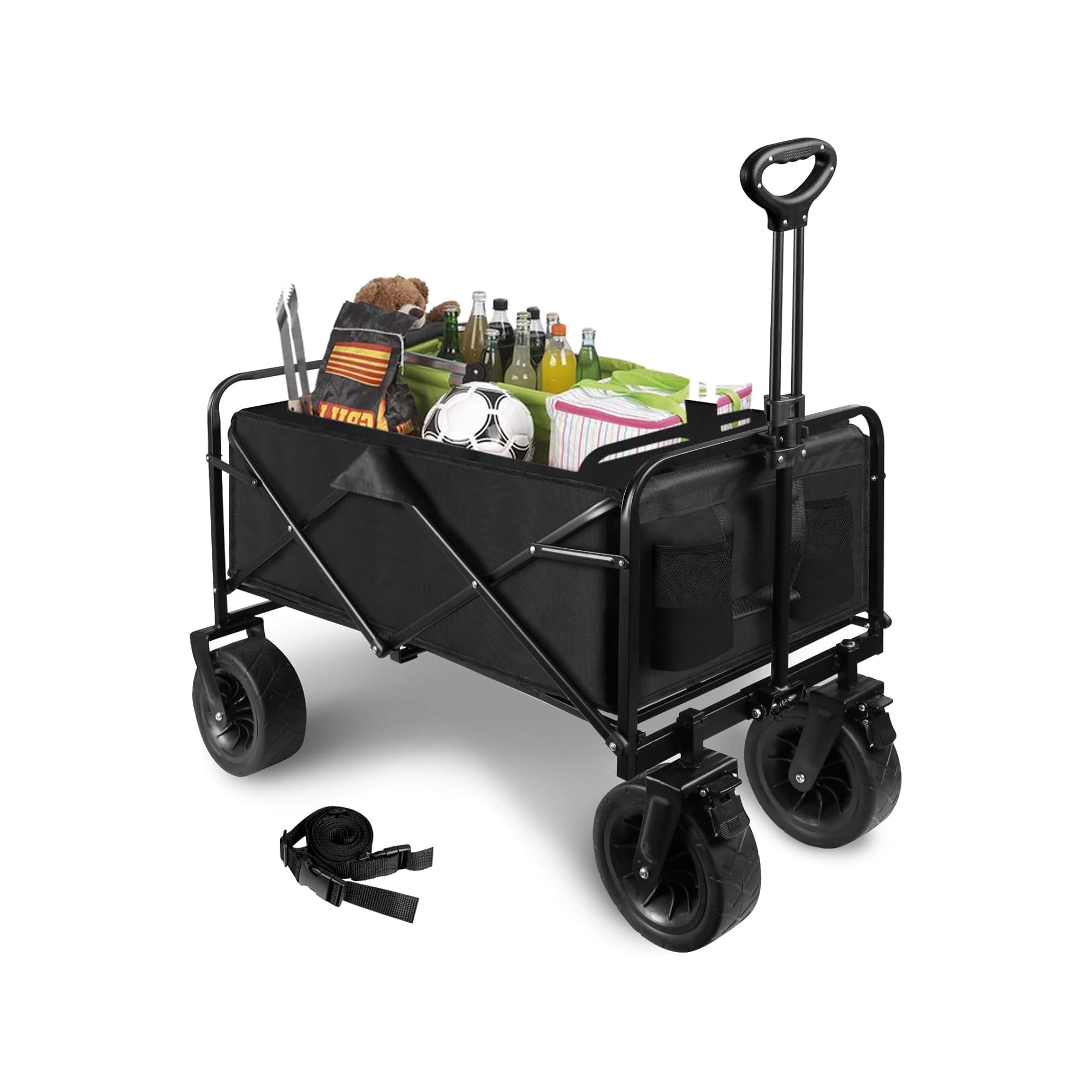 Collapsible Folding Garden Cart with Brake