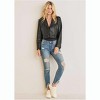 VENUS Womens Faux-Leather Moto Jacket - 2 of 4