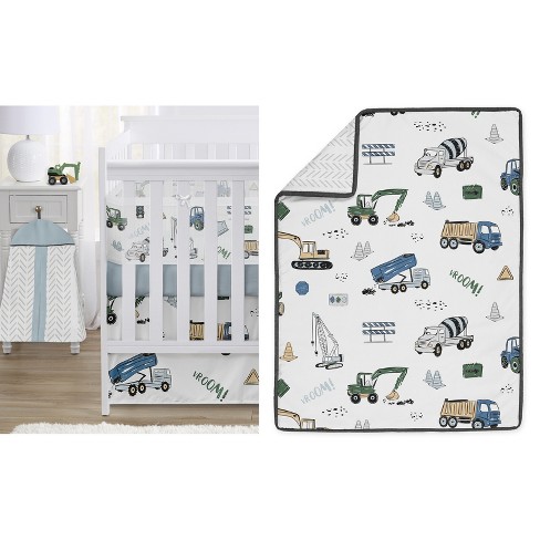 Sweet Jojo Designs Boy Crib Bedding + Breathablebaby Breathable Mesh ...