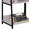 VYNXARIA Natural and Black Ladder Bookshelf - 4 of 4