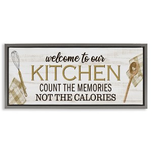 Stupell Industries Count Memories Not Calories, 11" x 25" - 1 of 4