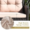Tangkula Outdoor Rattan Conversation Set 4 Pieces Patio wicker Chairs - 4 of 4