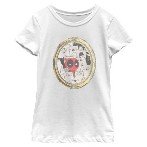 Girls Marvel Deadpool Cats Animated Frame T Shirt - 1 of 4