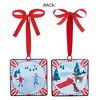 12-Piece Christmas Iron Ornament Collection 5" SQ by Melrose - 2 of 3