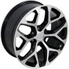 OE Wheels CV98B 20 Inch Rim Fits Silverado 1500 Snowflake Style 6x139.7 20x9 Gloss Black Machined - Hollander 5668 (1) - 4 of 4
