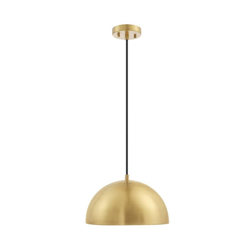 Novogratz X Globe Hazel 1-Light Matte Brass Pendant Lighting - Globe Electric, 1 of 10