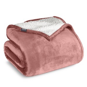 Faux Shearling Fleece Blanket by Bare Home - 1 of 4