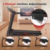 PAGED Treadmill with Incline, Portable Walking Pad Treadmill with LED Display and 12 Preset Programs, Exercise Equipment for Home, Max 330 LBS - 2 of 4