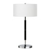Hudson and Canal 25" Tall 2-Light Table Lamp with Fabric Shade - 2 of 4