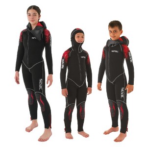 SEAC First 5mm one-Piece Wetsuit with Integrated Hood for Children and Teenegers - 1 of 4